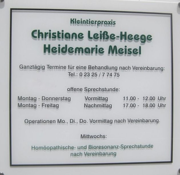 Christiane Leiße-Heege Tierärztin 1 christiane leise heege tierarztin